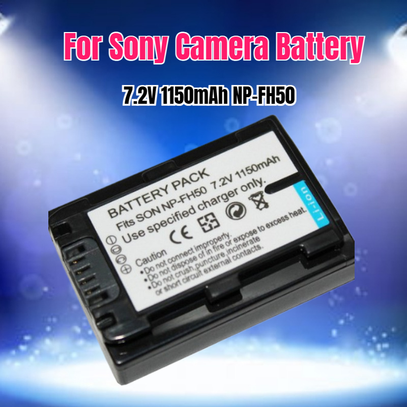 Drone Battery - 7.2V 1150mAh NP-FH50 カメラバッテリー ソニー HDR-TG1E