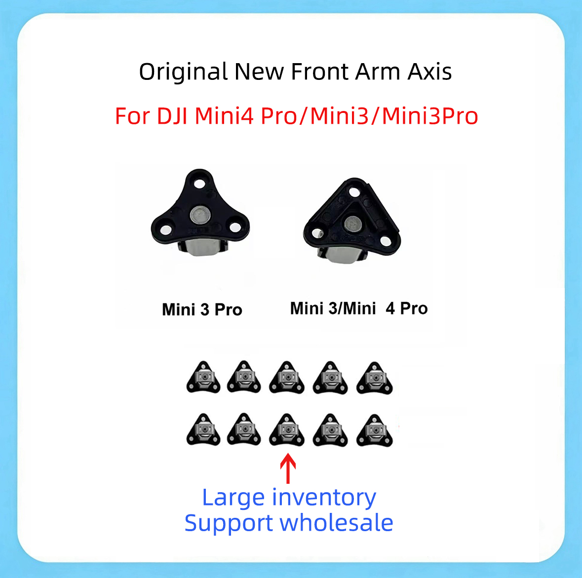 Dji Drone Mini 3 - DJI Mini 3/4 Pro用純正新品フロントアクスル、左右フロントアームメタルシャフト、ドローン交換部品卸売