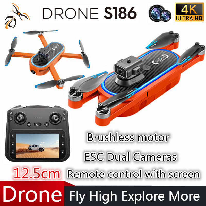 2025 S186 ドローン プロ仕様 4K HD デュアル - Drone Gimbal のレビューと価格