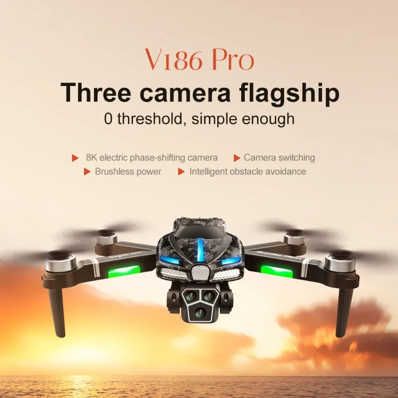 新しい V186 プロドローンプロフェッショナルブラシレスモ - Drone Gimbal のレビューと価格