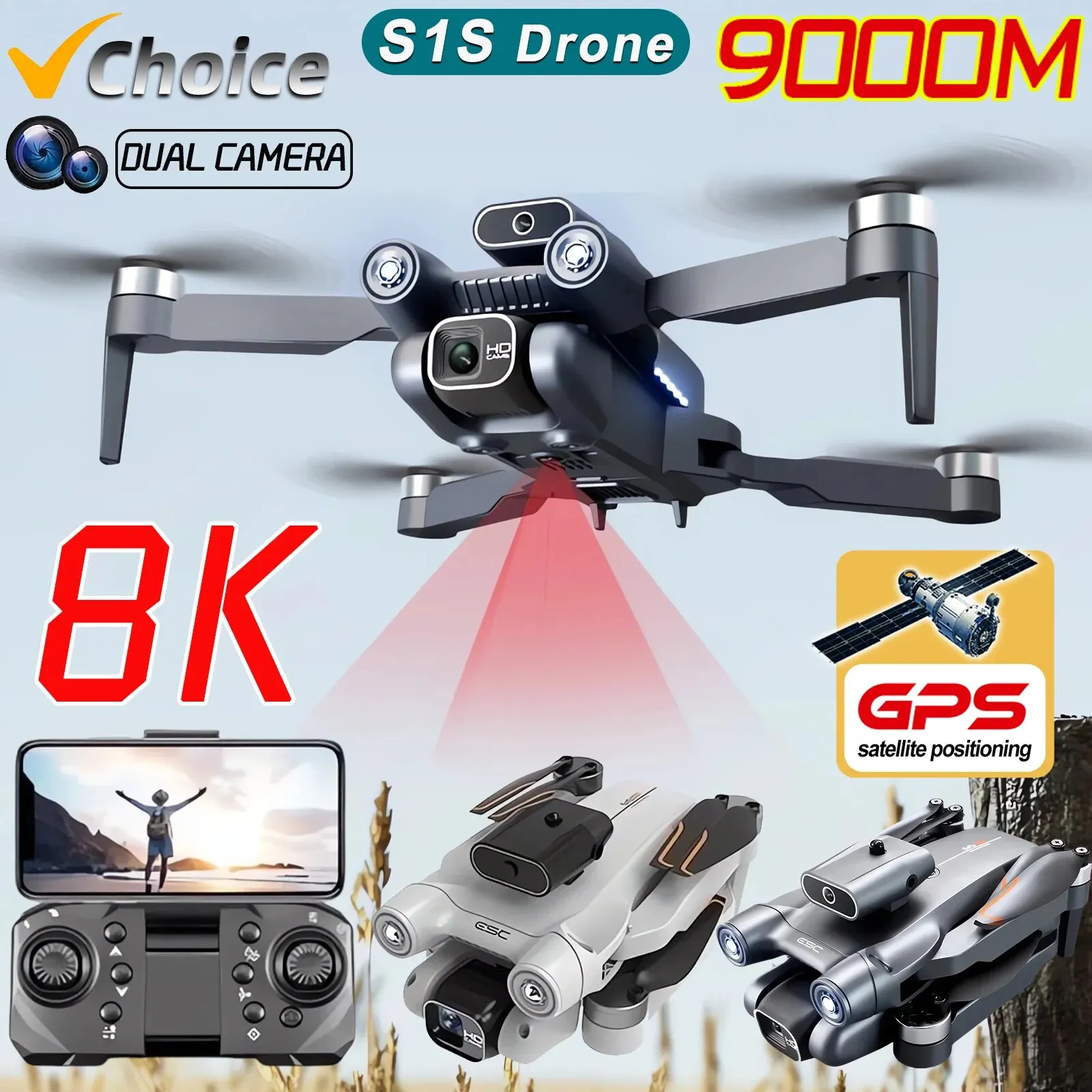 プロのブラシレスモーター付きドローン,GPS付きクワッドコプ - Drone Gps Mount のレビューと価格
