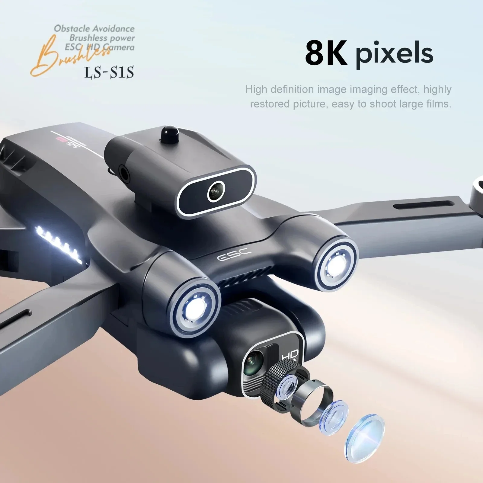 プロのブラシレスモーター付きドローン,GPS付きクワッドコプ - Drone Gps Mount のレビューと価格