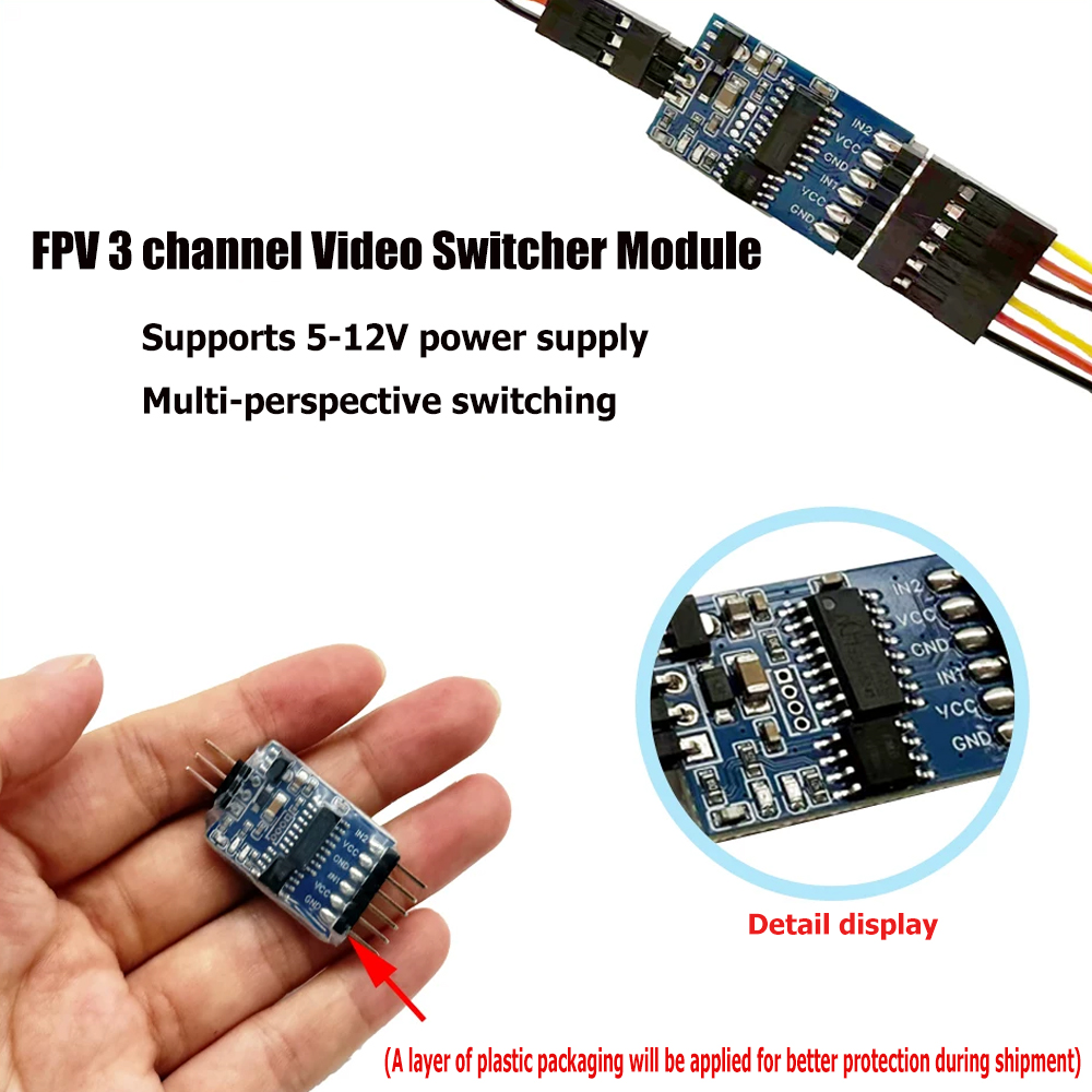 5.8G 3 チャンネルビデオスイッチャーモジュール 3 ウ - Drone Receiver のレビューと価格