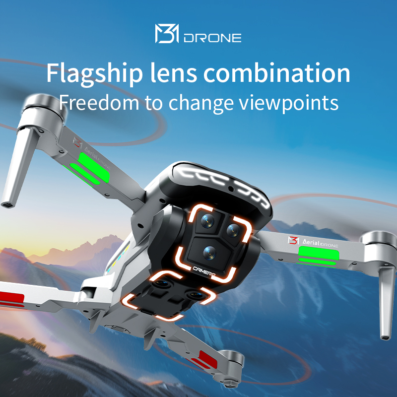 M3 プロフェッショナルドローン 4K HD 航空写真 4. - Drone Gimbal のレビューと価格