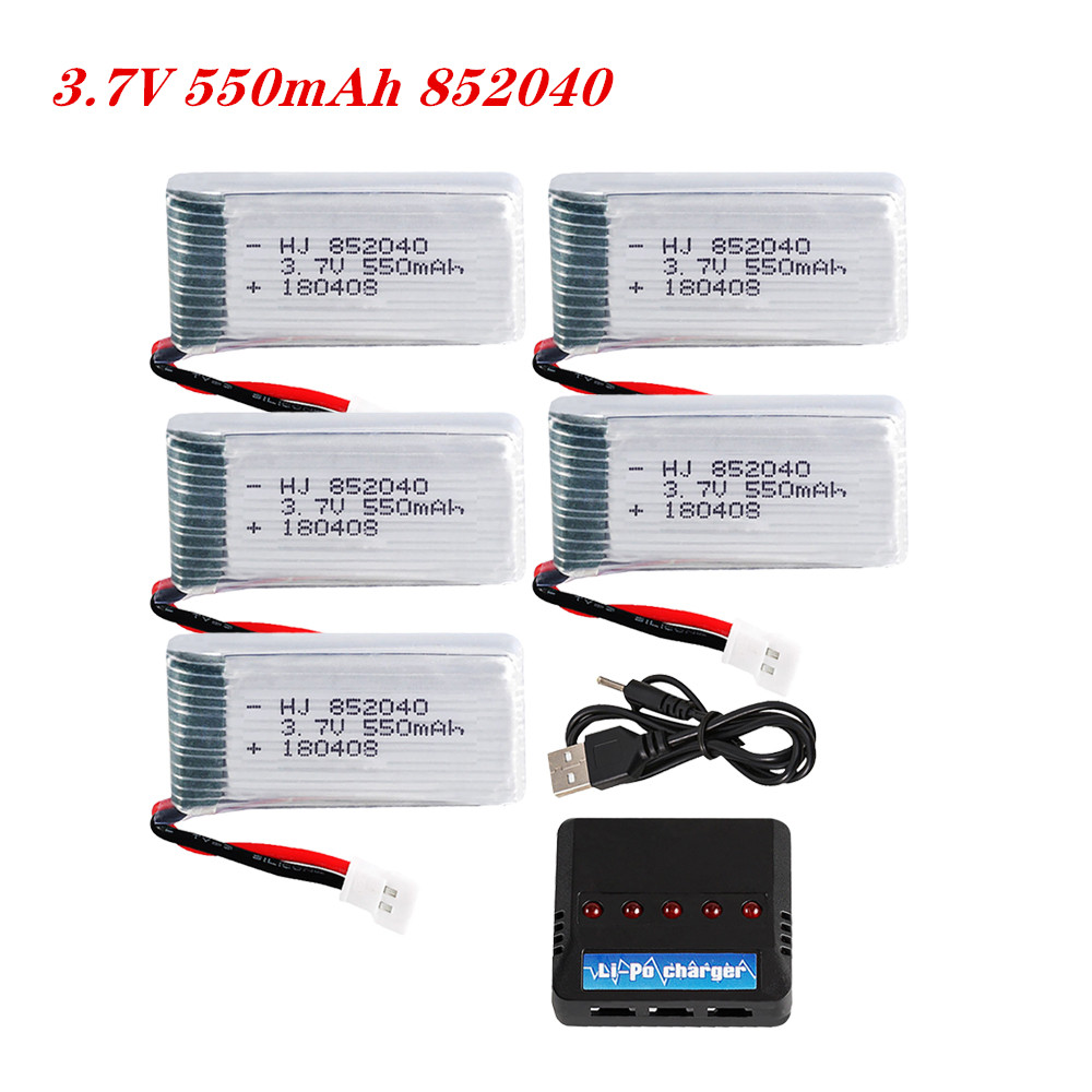 3.7V 550mAh 25C リポバッテリー 852040 - Drone Charger のレビューと価格